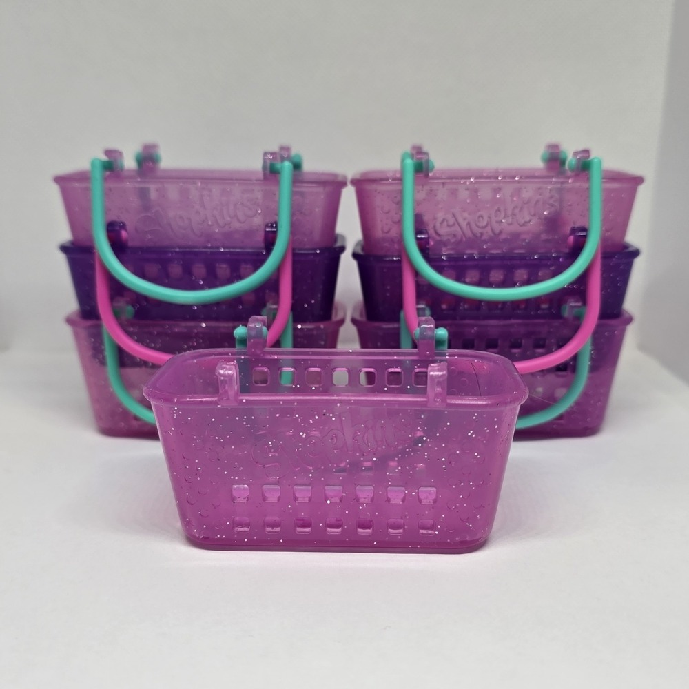Shopkins Shopping Baskets Bags Glitter Lot